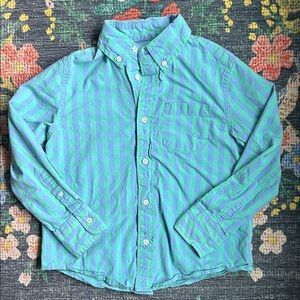 Crewcuts Boys Checker Long-Sleeve Button-Down Shirt, Size Small